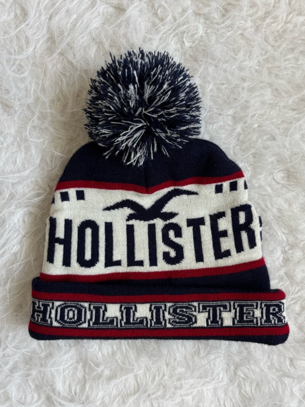 Hollister Y2K Teen/Adult Gender Neutral Cozy Winter Beanie Hat